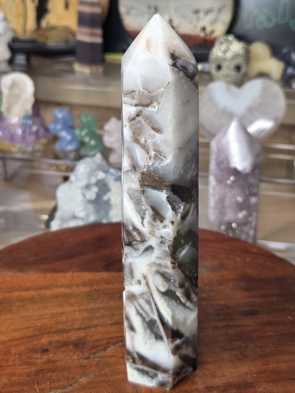 Sphalerite Druzy Tower (Bl 6.35 In ( Confidence)